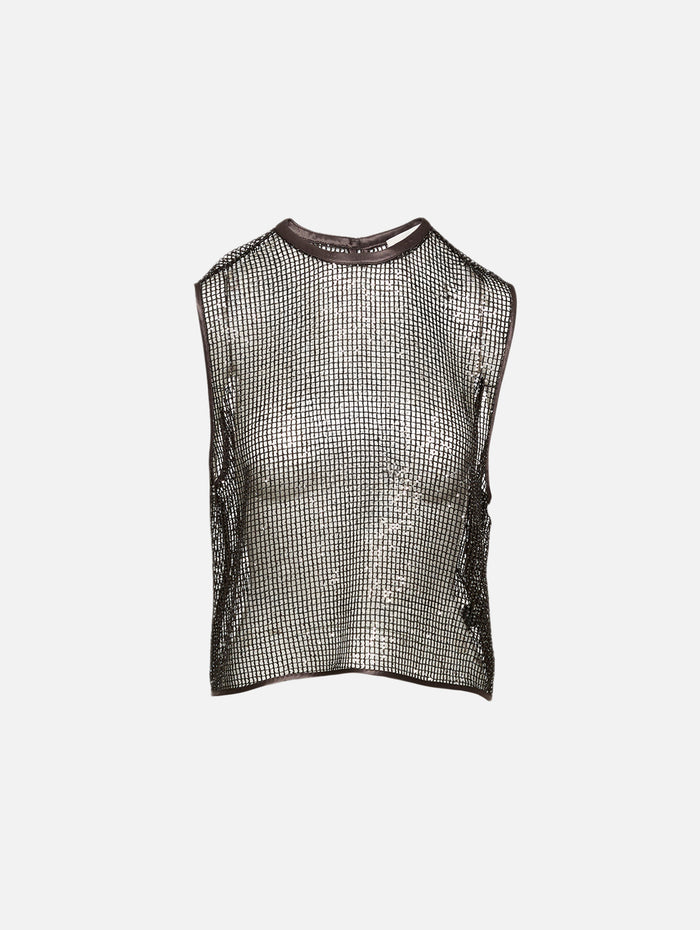 Muscle Tee,TWP,DARK CHOCOLATE,Image 1