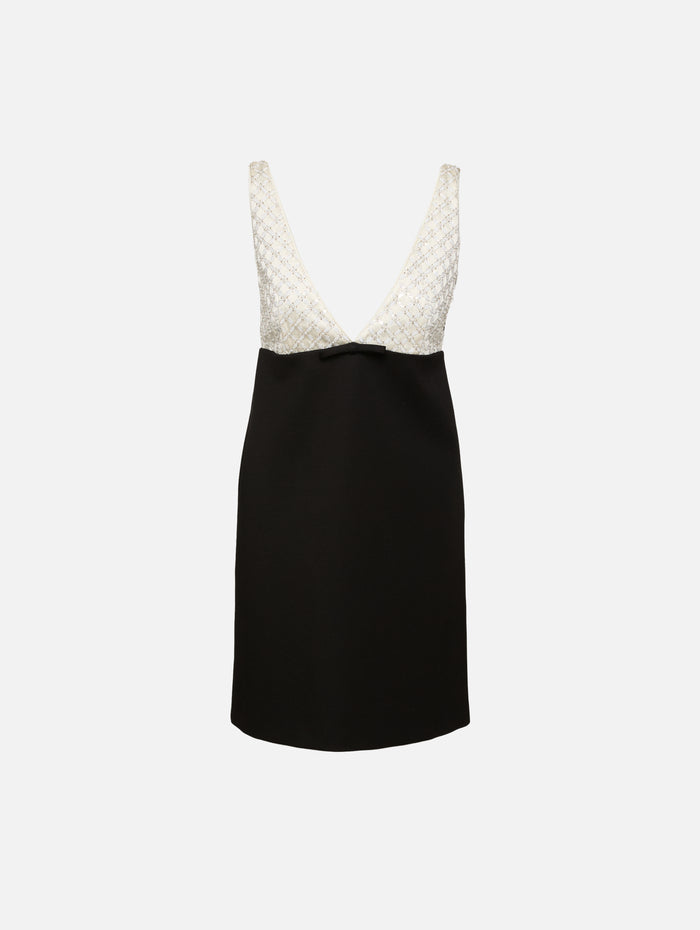 Emotional Essence Dress,DOROTHEE SCHUMACHER,BLACK/OFFWHITE,Image 1