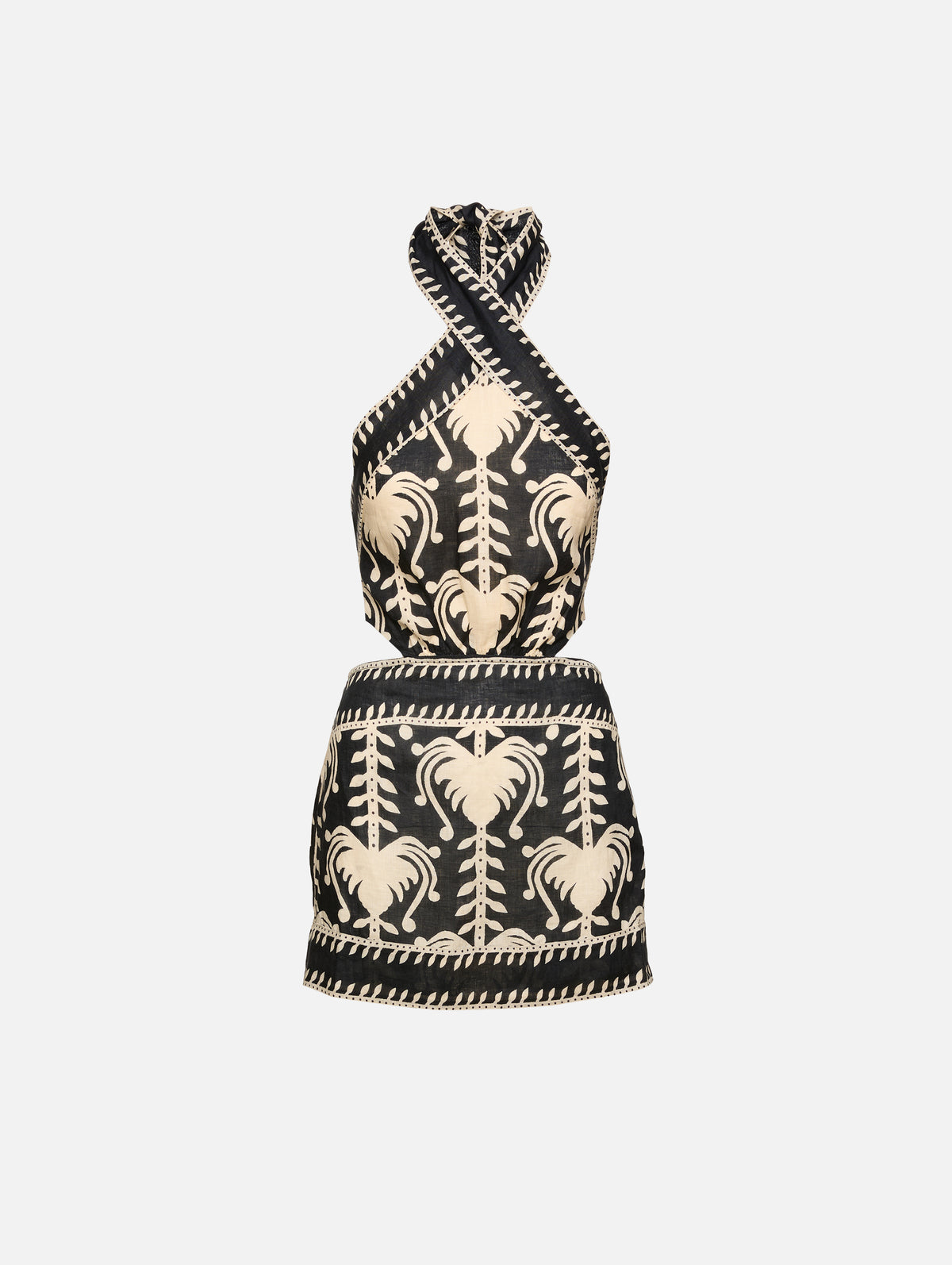 Tide Strength Mini Dress,JOHANNA ORTIZ,BLACK/ECRU,Image 1