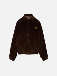 Corduroy Jacket,MIU MIU,COCOA BROWN,Image 1
