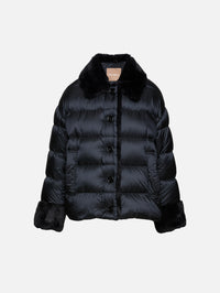 Rosina Puffer Jacket,MAX MARA,BLACK,Image 1