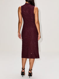 Marian Dress,ALTUZARRA,MAROON,Image 4