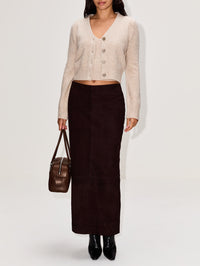 Sloane Cardigan,BRANDON MAXWELL,MARLED OATMEAL,Image 2