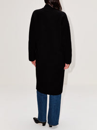 Slim Cocoon Coat,LAINEY KEOGH,BLACK,Image 3