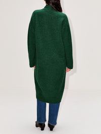 Slim Cocoon Coat,LAINEY KEOGH,GREEN,Image 3