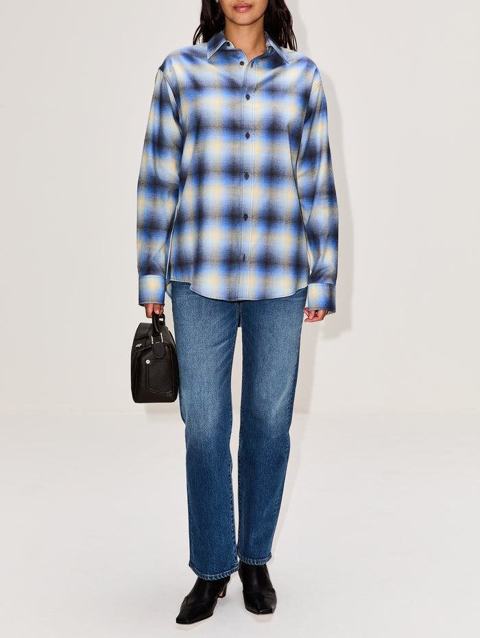 Flannel Shirt,MATTEAU,OCEAN CHECK,Image 1