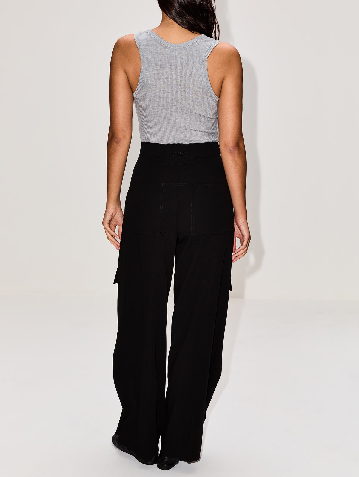 Cargo Trouser,LOEWE,BLACK,Image 4