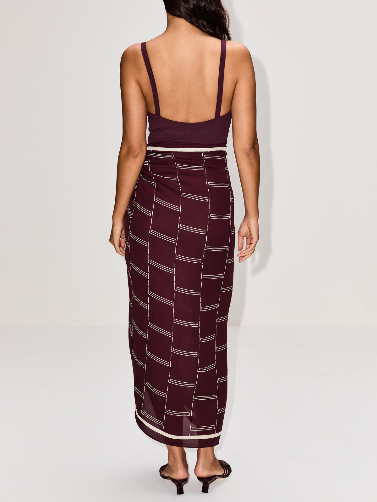 Silk Sarong,MATTEAU,AUBERGINE,Image 4