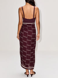 Silk Sarong,MATTEAU,AUBERGINE,Image 4