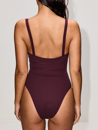 Balconette Maillot,MATTEAU,AUBERGINE CRINK,Image 3