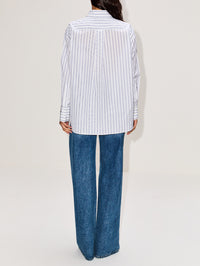 Big Joe Shirt,TWP,WHITE/MIDNIGHT,Image 3