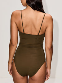 One Piece Swimsuit,NILI LOTAN,OLIVE GREEN,Image 3