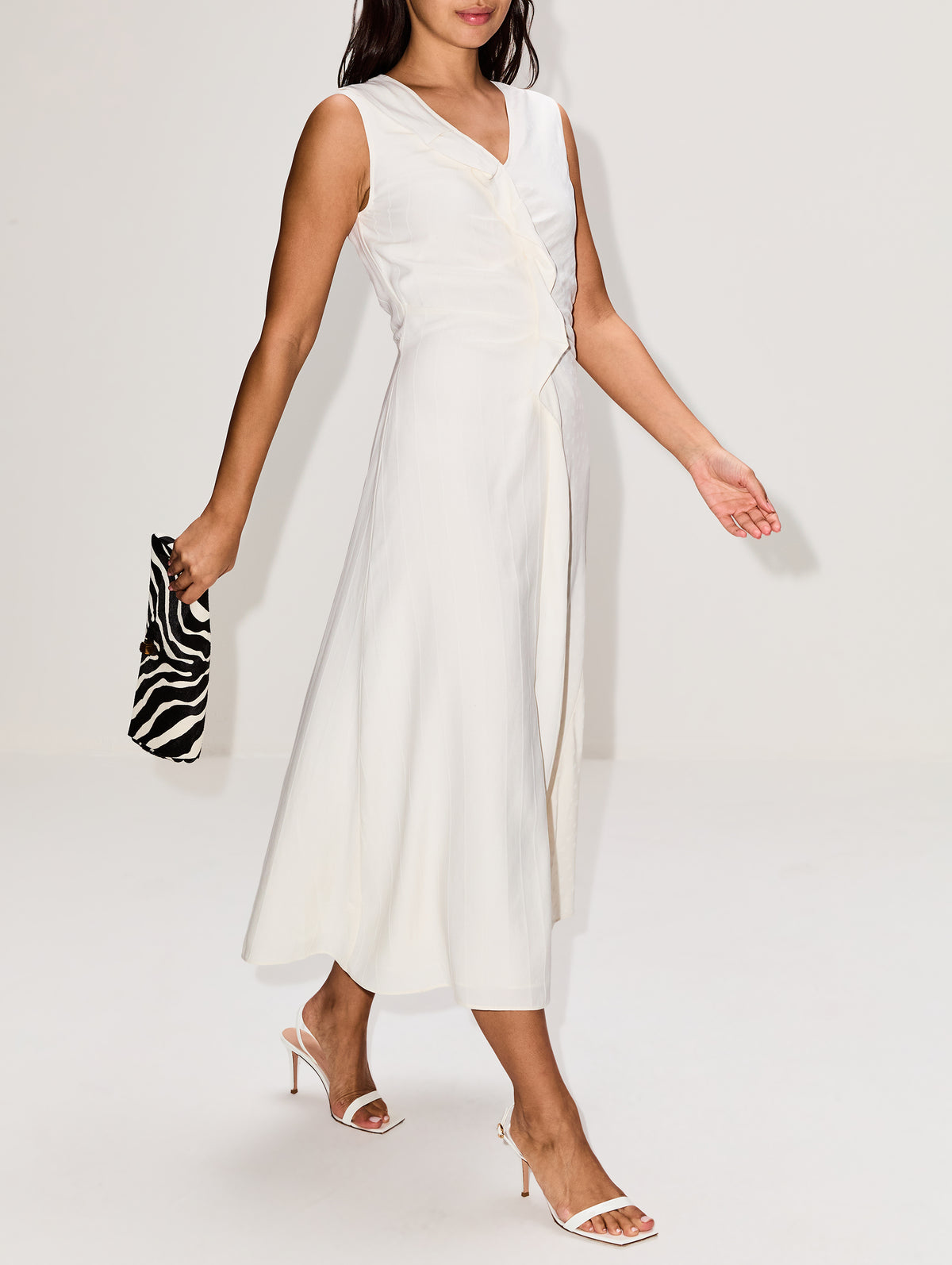 Jaya Dress,PROENZA SCHOULER WHITE LABEL,OFF WHITE,Image 3