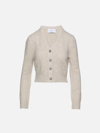 Sloane Cardigan,BRANDON MAXWELL,MARLED OATMEAL,Image 1