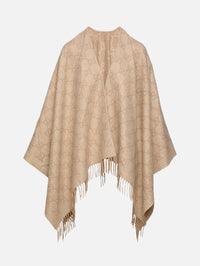 GG Poncho,GUCCI,WHITE/BEIGE,Image 1