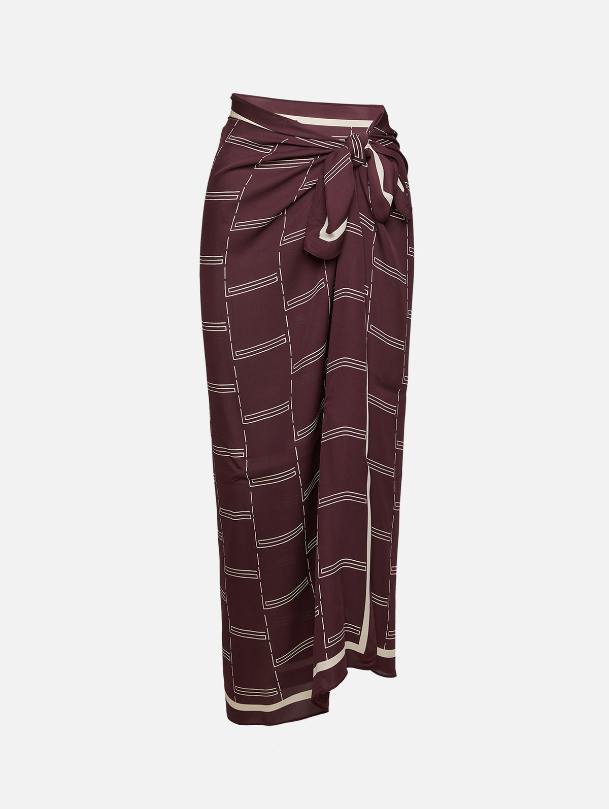 Silk Sarong,MATTEAU,AUBERGINE,Image 1