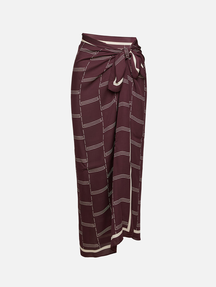 Silk Sarong,MATTEAU,AUBERGINE,Image 1