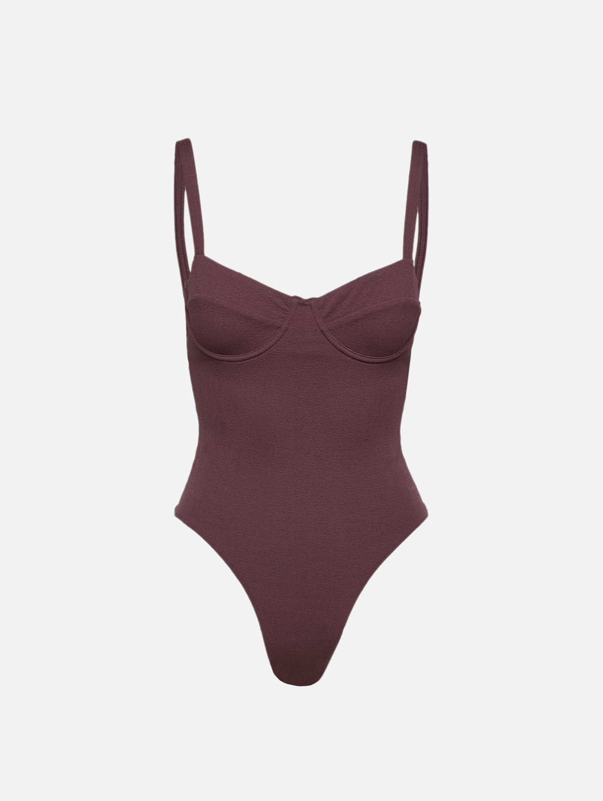 Balconette Maillot,MATTEAU,AUBERGINE CRINK,Image 1