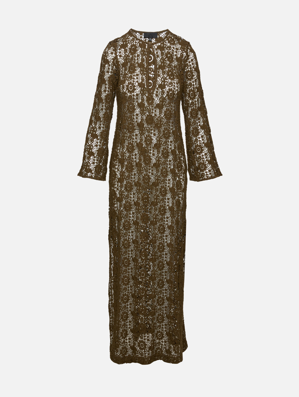 Nili Lotan Della Cotton Lace Maxi Dress - Dark Green Nili Lotan Della Cotton Lace Maxi Dress - Dark Green