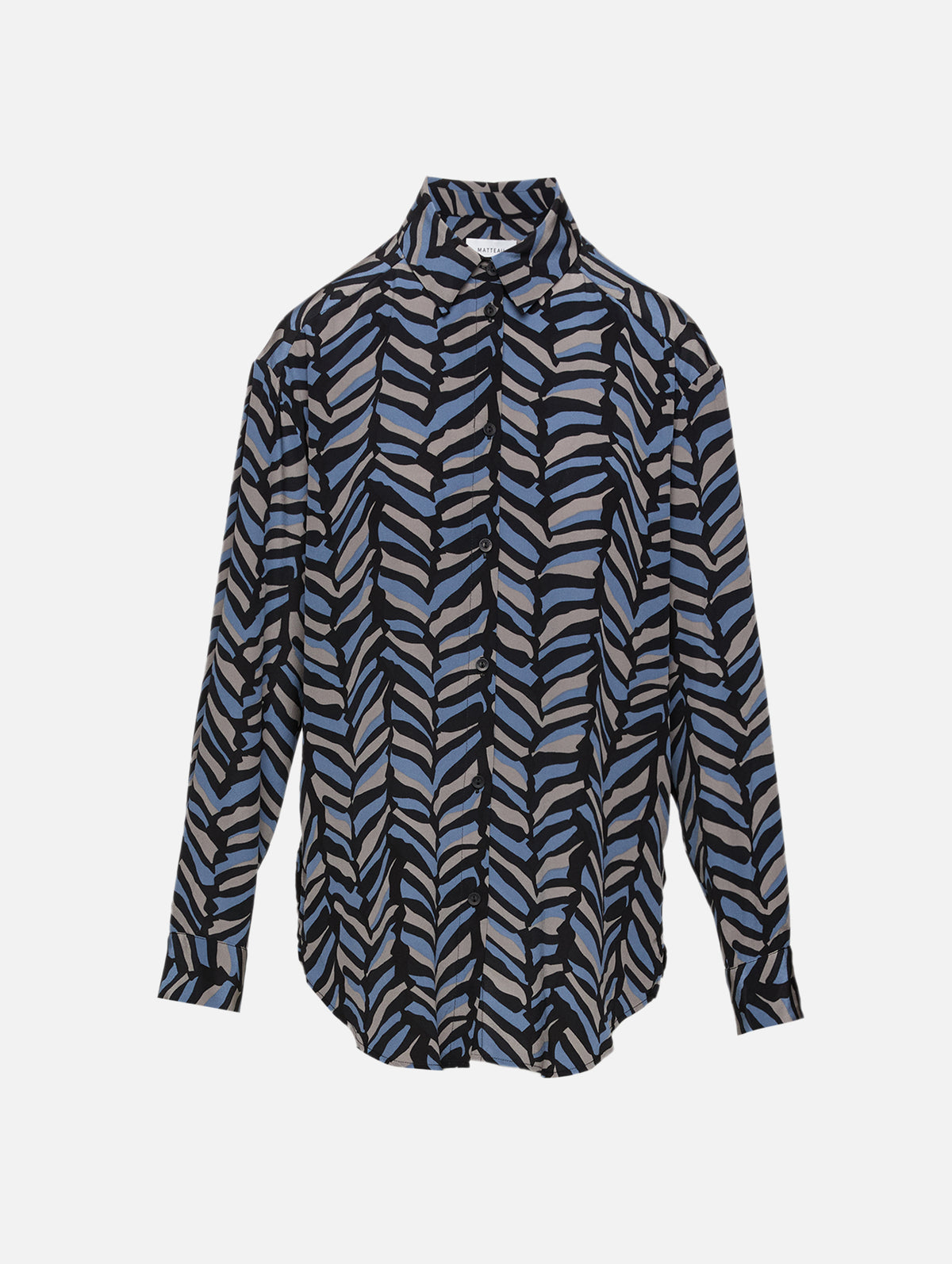 Long Sleeve Silk shirt,MATTEAU,PALERMO,Image 1