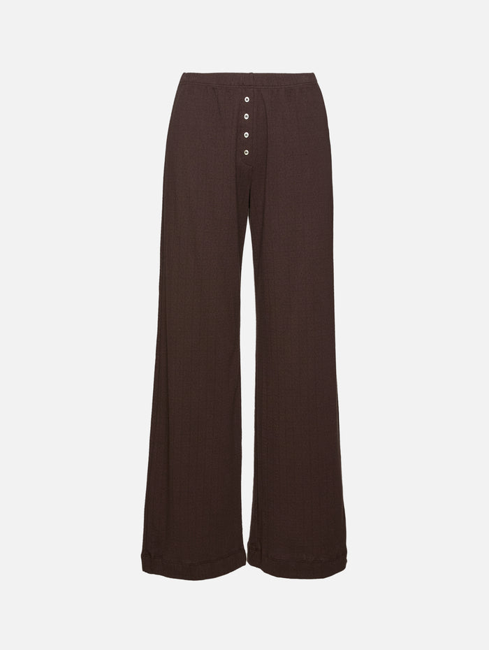 Pointelle Boxer Pant,LESET,CHOCO,Image 1