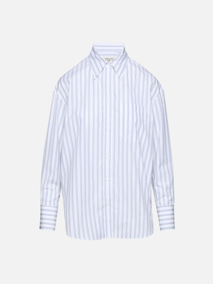 Big Joe Shirt,TWP,WHITE/MIDNIGHT,Image 1