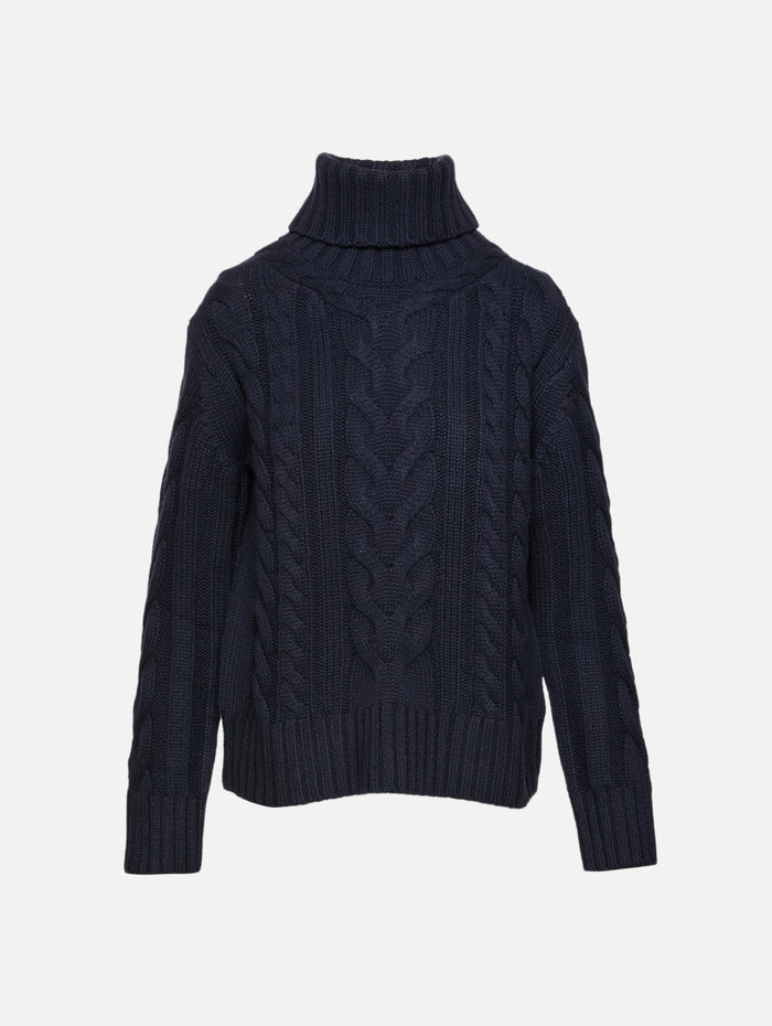 Traveling Turtleneck Sweater,TWP,MIDNIGHT,Image 1