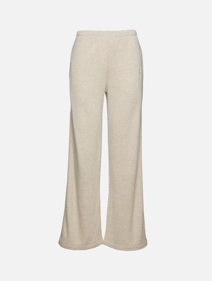 Oversized Wide Leg Sweatpant,ÉTERNE,HEATHER OATMEAL,Image 1