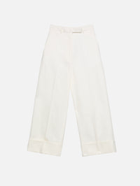 High Waisted Trouser,THOM BROWNE,OFF WHITE,Image 1