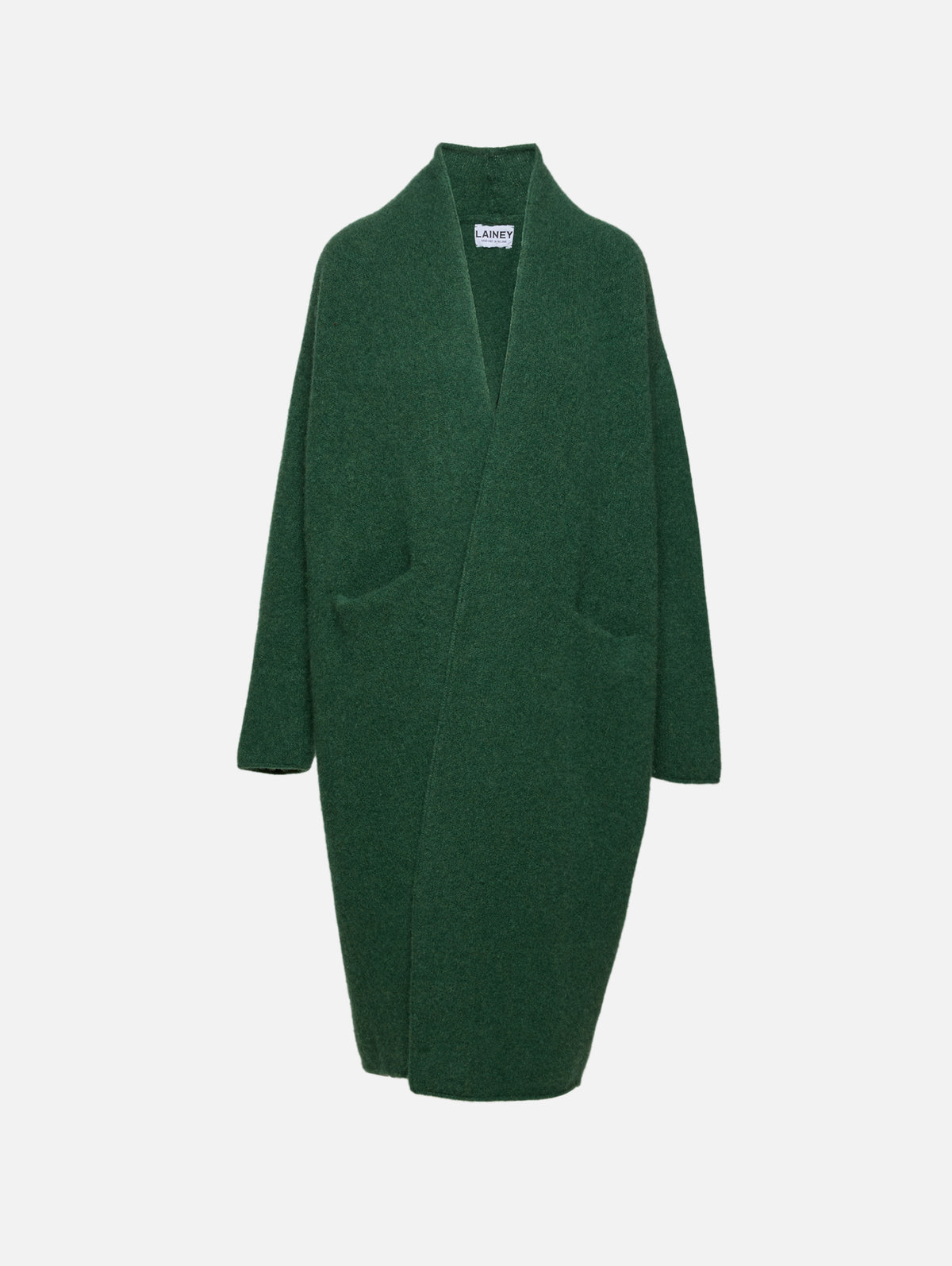 Slim Cocoon Coat,LAINEY KEOGH,GREEN,Image 1