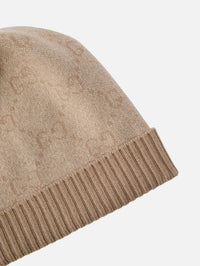 GG Beanie,GUCCI,WHITE/BEIGE,Image 2
