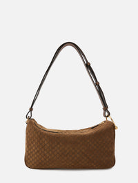 G Half Horsebit Shoulder Bag,GUCCI,DARK BROWN,Image 2