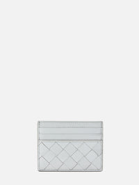 Intrecciato Credit Card Case,BOTTEGA VENETA,SILVER,Image 2