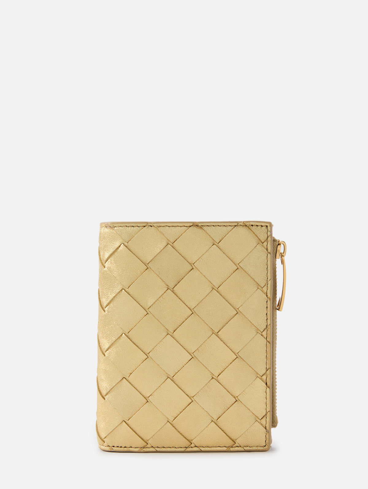 Small Bifold Wallet,BOTTEGA VENETA,GOLD,Image 1