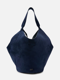 Lotus Medium Tote,KHAITE,MIDNIGHT NAVY,Image 1