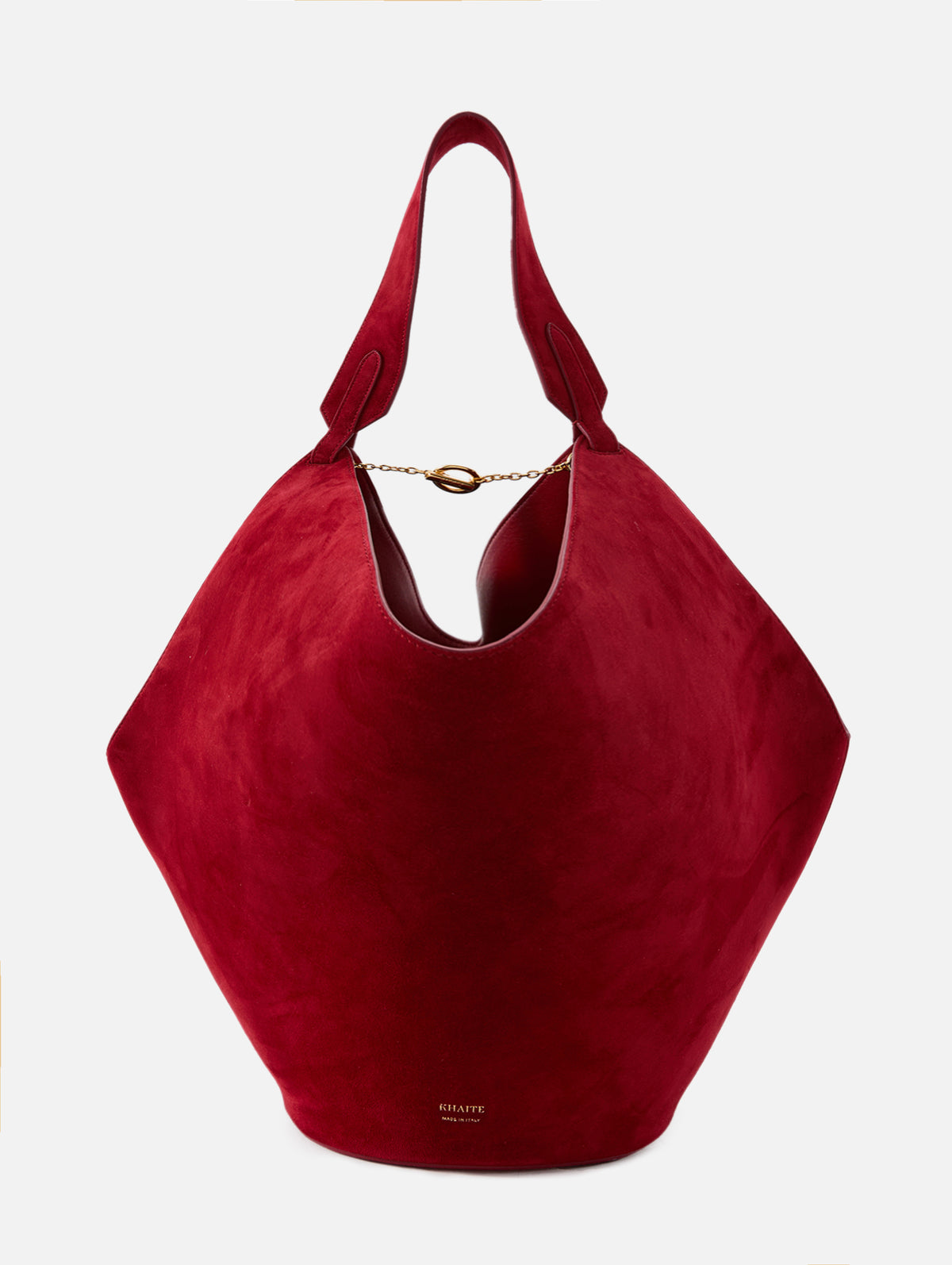 Lotus Small Tote,KHAITE,RUBY,Image 1