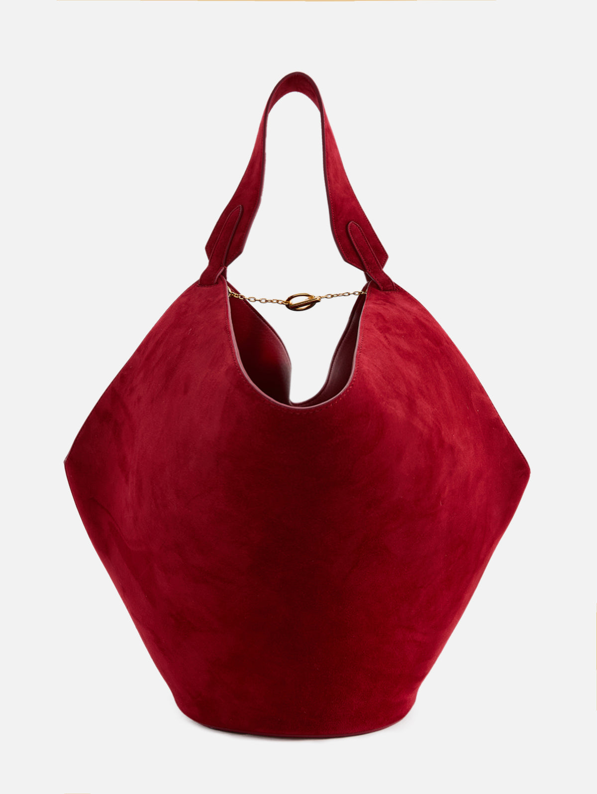 Lotus Small Tote,KHAITE,RUBY,Image 3