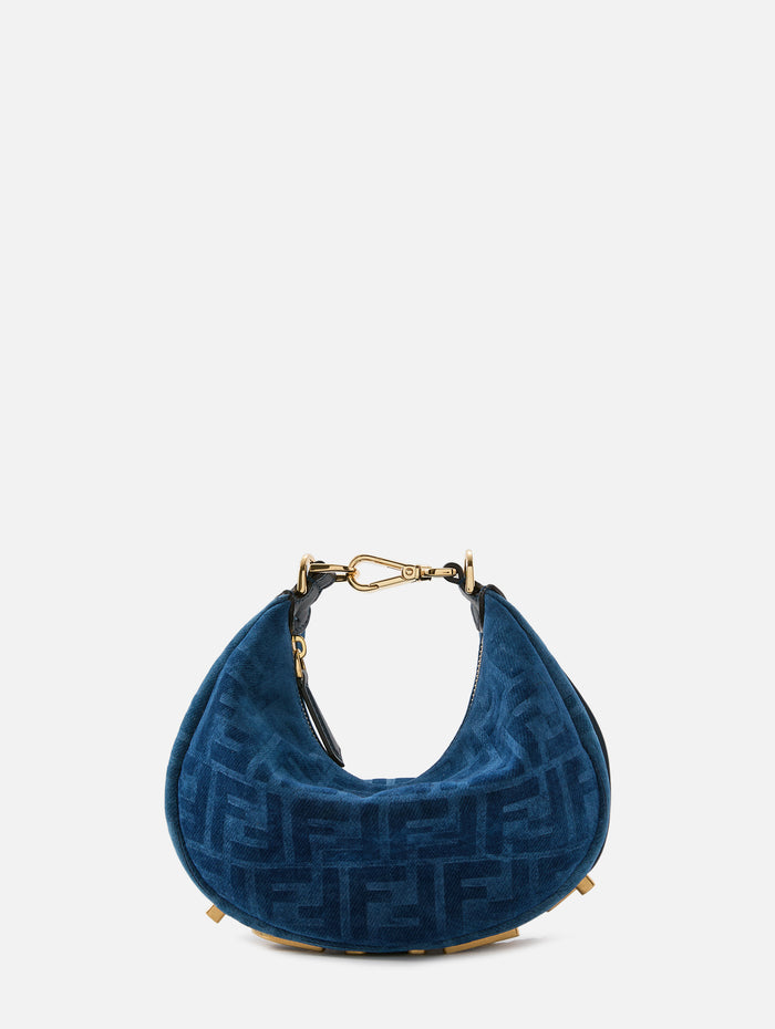 Mini Fendigraphy Bag,FENDI,BLUE/NERO,Image 1