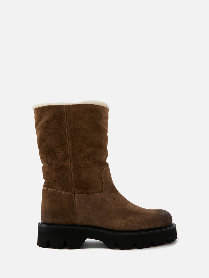 Shearling Lined Boot,SARTORE,SANDALO,Image 1