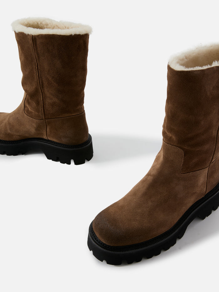 Shearling Lined Boot,SARTORE,SANDALO,Image 1