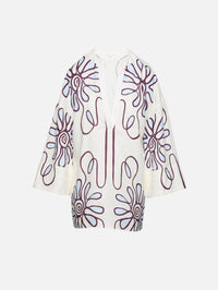 siena colorblock a line dress Siena Women's Printed Square-Neck Sleeveless Mini Dress - White Multi