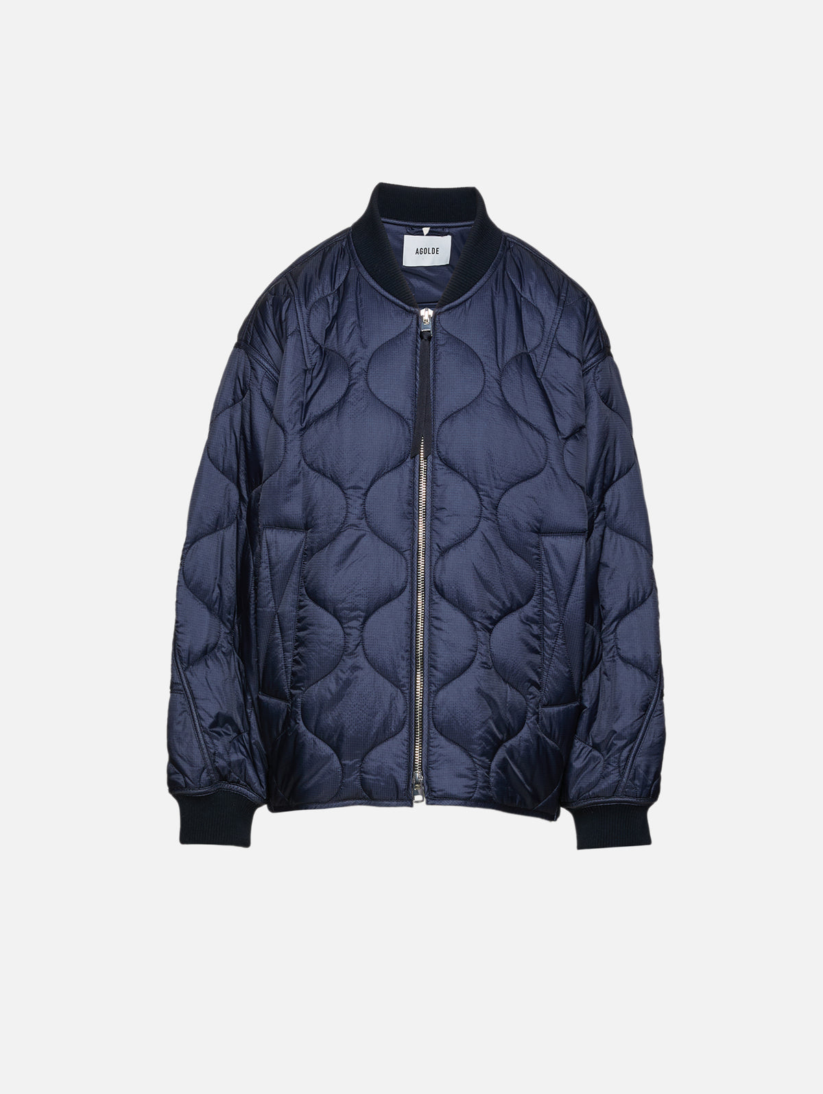 Isla Quilted Jacket,AGOLDE,INK,Image 1