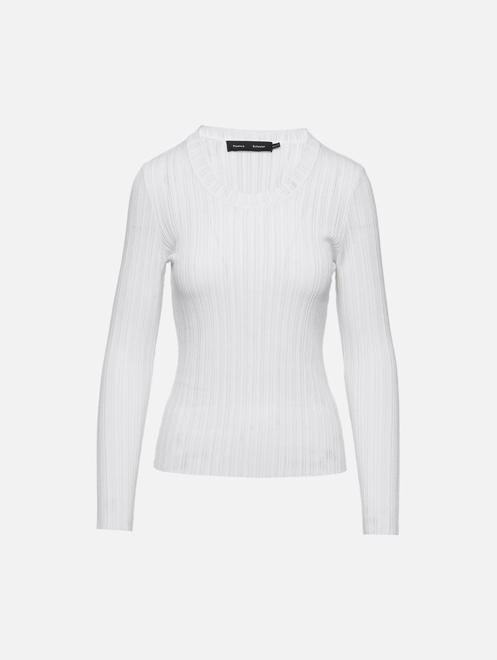Fedda Top,PROENZA SCHOULER,WHITE,Image 1