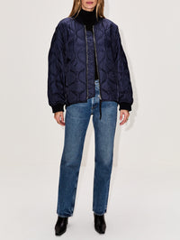 Isla Quilted Jacket,AGOLDE,INK,Image 2