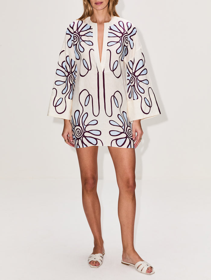 Siena Dress,CALA DE LA CRUZ,NAMURCELESTE,Image 1