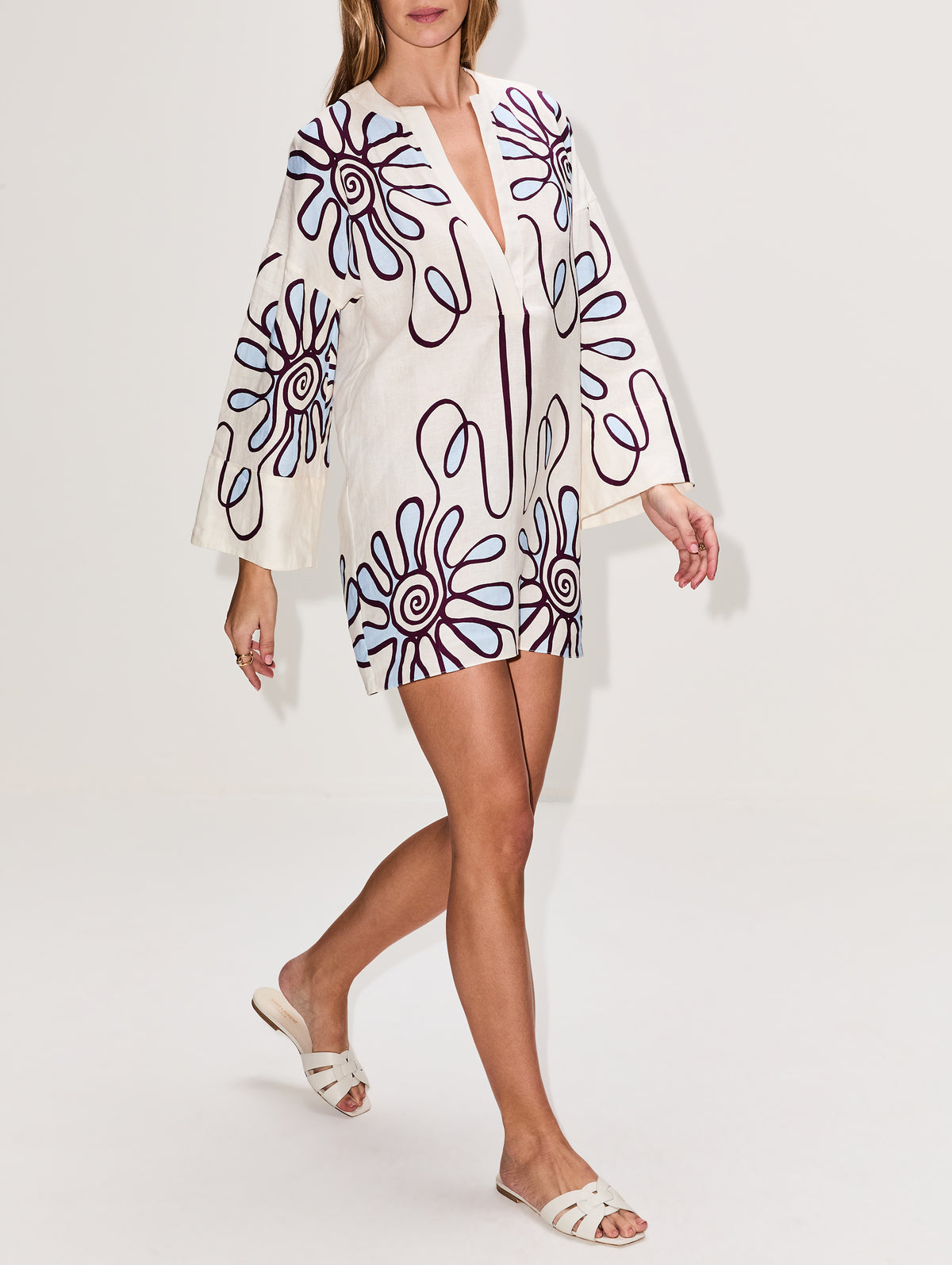 Siena Dress,CALA DE LA CRUZ,NAMURCELESTE,Image 3