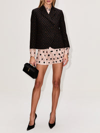 Micro Falena Dots Blazer,FENDI,BLACK,Image 2