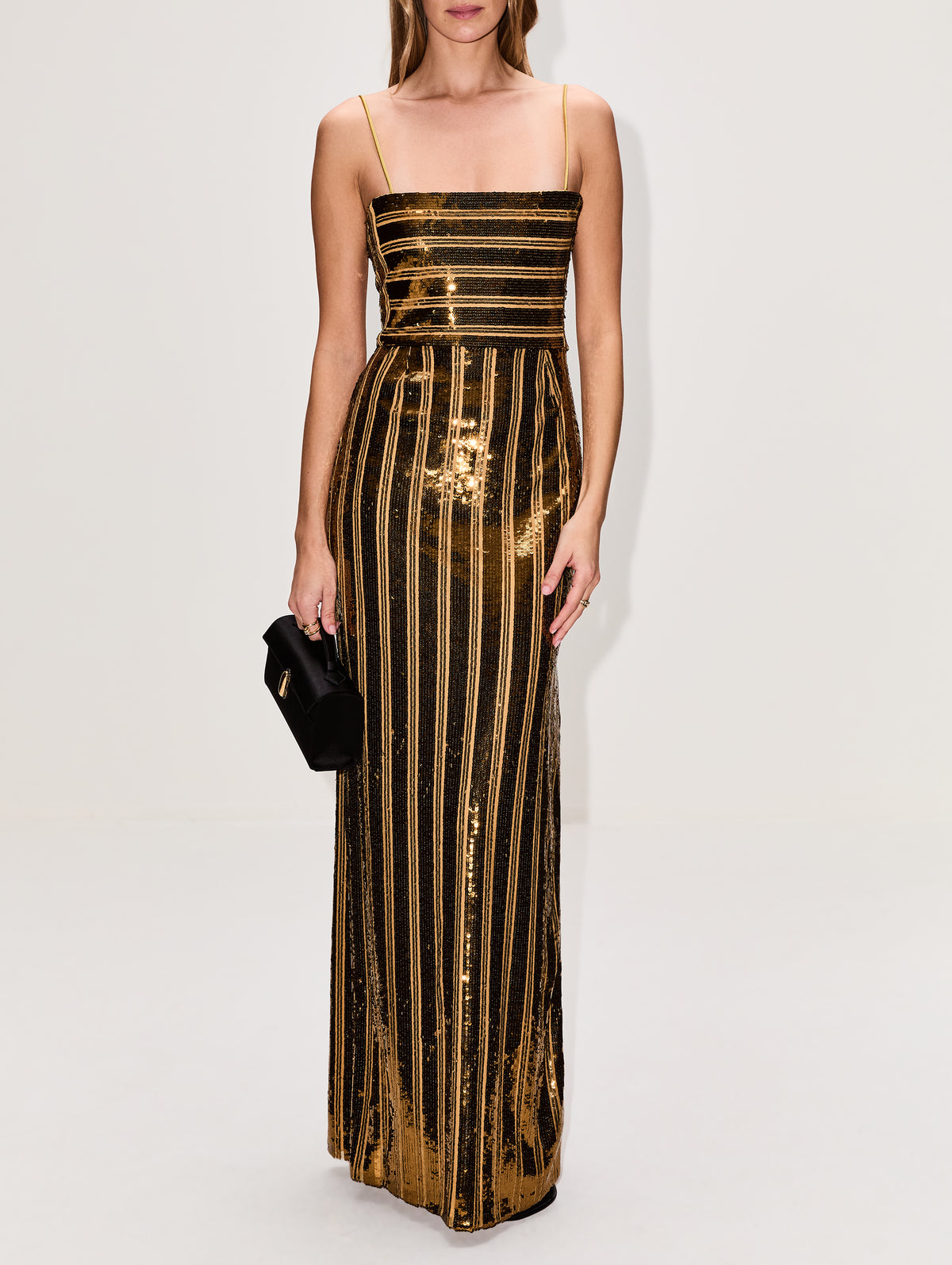 GALVAN | Women's | Stargaze Bandeau Dress | MUSTARD GOWN | Size FR 34 GALVAN | Women's | Stargaze Bandeau Dress | MUSTARD GOWN | Size FR 34