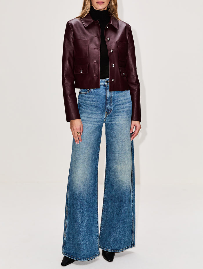 Astley Jacket,ALTUZARRA,MAROON,Image 1