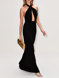 Lita Gown,NILI LOTAN,BLACK,Image 3